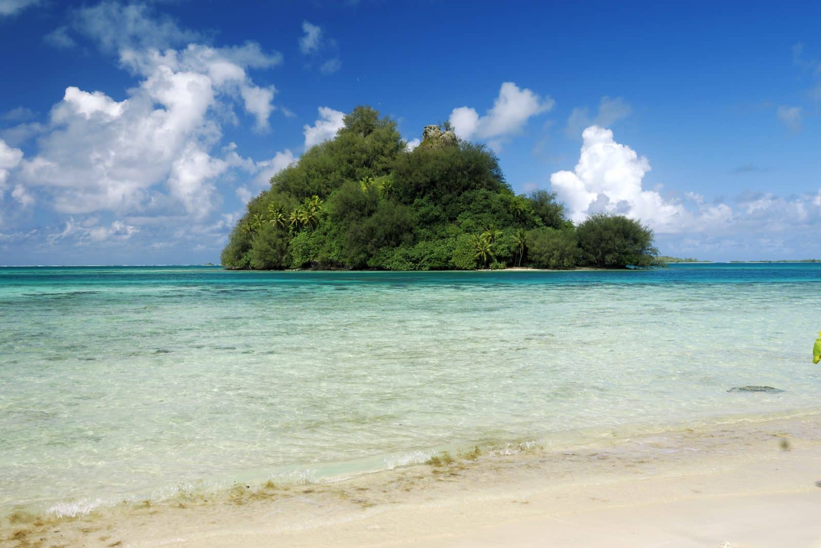 Vue du lagon à Raivavae