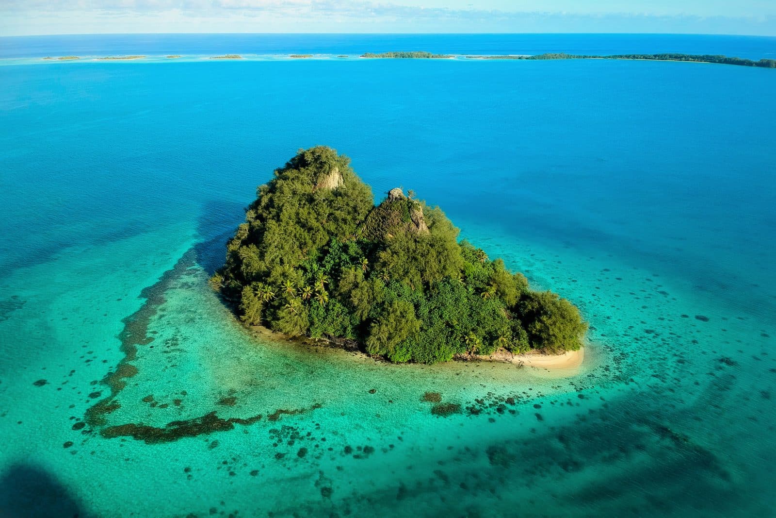 Raivavae vue du ciel